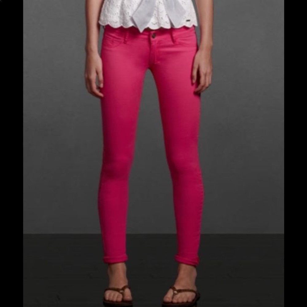 Abercrombie velour pink pants